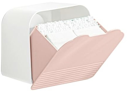 Dispenser Per Dischetti Di Cotone, Organizzatore Di Trucchi Cotone Con Coperchio, Porta Tamponi Di Cotone, Contenitore Di Trucco Cotone Da Parete Per Dischetti Struccanti, Scatola Di Tamponi Di Cotone