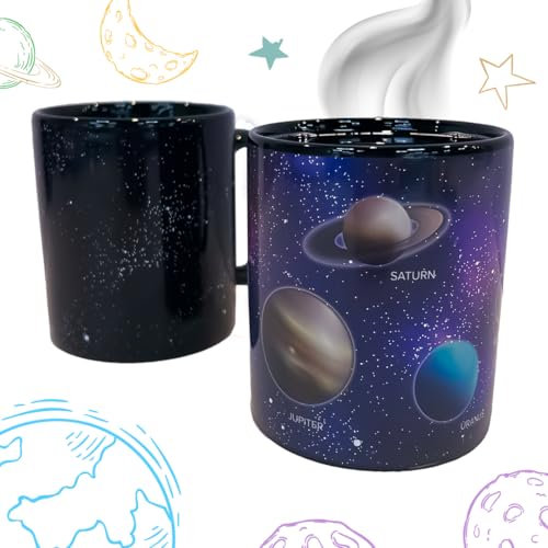Tasse Physik, Astronaut Tasse, Weltall Kaffeetasse mit Farbwechsel, Astronomie Geschenk, 330 ml