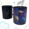 Mad Monkey Taza de física, taza de astronauta, taza de café espacial con cambio de color, regalo de astronomía, 330 ml