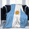 ODHHGDF Decke mit Flagge von Argentinien, bedruckte Flanell-Überwurfdecke, 203 x 152 cm, Anti-Pilling-Decke, Bett, Sofa, Wohnzimmer, Schlafzimmer