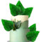6 Stück Papier Palmen Fächer Tortendeko Palme Speer Blätter Fan Kuchen Deko Handwerk DIY Backformen Cake Topper für Geburtstag Party Hochzeit Party Kuchen Dekoration Knall Grün
