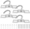 Ansodo 4Pcs 70mm Ceiling Hooks with 8Pcs Screws & 8Pcs Expansion Tube, Metal Heavy Duty Ceiling Pendant Light Fitting,Suitable for Ceiling Fans, Crystal Lamps, Plant Baskets & Other Home Decorations