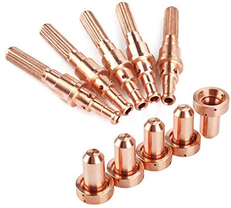 Plasmaschneider-Spitzen, 5 Stück 9-8215, Elektrode, 5 Stück 9-8207, Düsenspitzen, Plasmaschneider, Schweißgerät, Kombi-Plasmaschneider-Zubehör, Plasmabrenner für Thermal Dynamics