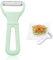 Julienne Vegetable Peeler, Julienne Vegetable Cutter, Julienne Carrot Slicer, Potato Peeler, Vegetable Peeler, Julienne Potato Cutter, Serrated Stainless Steel Blade and Tip (Green)