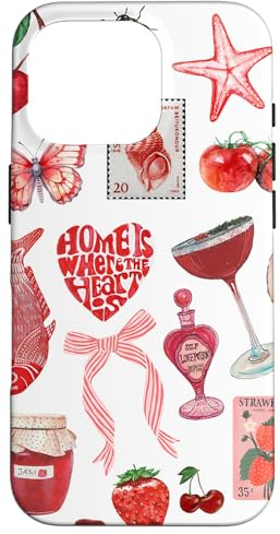 Ästhetische rote Kokettencollage Summer Cherry Girly Cute Hülle für iPhone 16 Pro