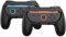 DOBE 2er Pack Controller-Griffe kompatibel mit Nintendo Switch 2 Joy-Cons (2025) – Ergonomischer Joy-Con Grip Halter für bequemes Gaming – JoyCon Zubehör für Switch 2 Controller – Schwarz