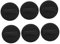 PACKOVE 6 Stück Crystal Velvet Puff Setting Face Puff Gesichtsschwamm Setting Cushion Foundation Sponge Cosmetic Puff Soft Body Puff Velvet Puff Leder + Superweicher Stoff Schwarz