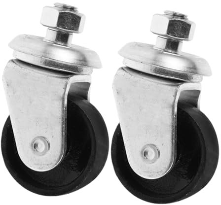 HAPINARY 2stücke Hochleistungs-lenkrollen Drehbar Mit Gewindestangen Für Wagenheber Und Getriebeheber Ersatzteile Für Schwere Lasten