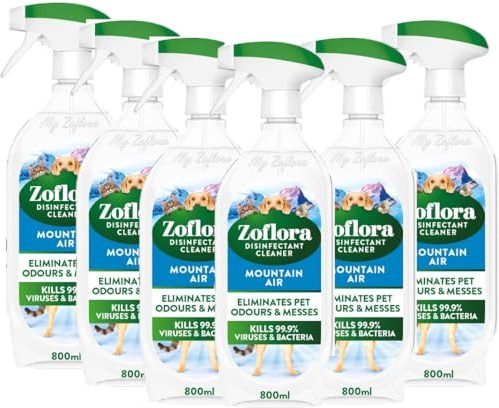 Zoflora - Mountain Air Trigger Spray - 800ml - 6 Pack