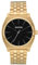Nixon Time Teller Herrenuhr Analog Quarz mit Edelstahl Armband Gold / Schwarz / Silber