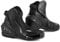 SHIMA SX-6 Men, Scarpe Moto Uomo | Rinforzate Stivali Moto Uomo in Pelle, Supporto alla Caviglia, Suola Antiscivolo, Impugnatura del Cambio (Nero, 45)
