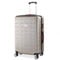 MONZANA® Valise Rigide Exopack Champagne Taille XL Serrure TSA 4 Roues 360° Poignée télescopique Plastique ABS Voyage Avion