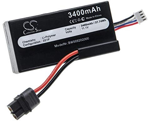 vhbw 1x Akku Ersatz für Parrot PF070250 für Drohne Multicopter Quadrocopter (3400 mAh, 11,1 V, Li-Polymer)