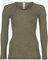 Engel Natur, Damen Unterhemd Langarm, 70% Wolle (kbT), 30% Seide (42-44, Olive)