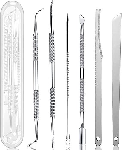 Ingrown Toenail Pedicure Tool Kit(7pcs), Nail Manicure Kit Stainless Steel Nail Care Treatment for Nail Correction Polish Pain Relief