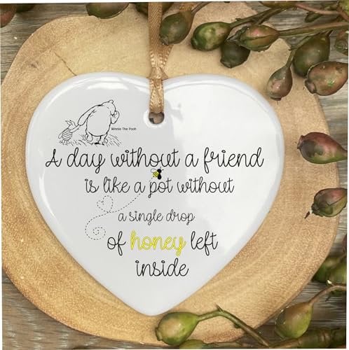 Inspired By Walt D Winnie The P Honey Heart Quote Ceramic Heart Shape Plaque Gift Sign cr15