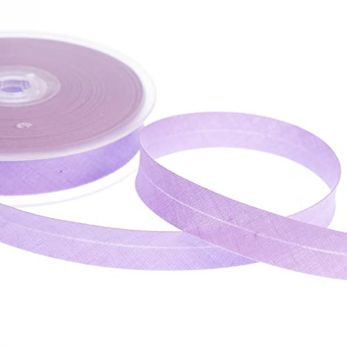 Schrägband, mittelfalz, Polycotton, 18 mm/30 mm, 5 m, Lila, 18 mm