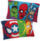 Jay Franco Marvel Super Hero Adventures Double Team 2 Pack Pillowcase - Double-Sided Kids Super Soft Bedding Features Captain America, Hulk, Iron Man, & Spiderman (Official Marvel Product)