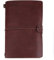 Reisetagebuch,Vintage Notizbuch aus PU-Leder, nachfüllbares Vintage-Reisetagebuch, klassisch geprägtes A6. personalisierter Notizblock für Frauen, Männer, Mädchen und Jungen(dunkelbraun), Vintage