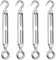 4 Stück M8 Spannschloss Seilspanner Edelstahln, Spannschloss Aus Edelstahl, Edelstahl-Spannschloss-Spanner Verstellbarer, Mit Verstellbares Öse Zum Aufhängen Und Spannen, Für Gartendraht, Zaunspanner