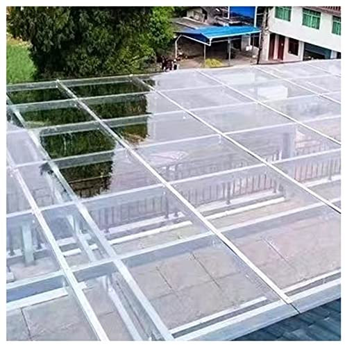 LXLZYXSF Clear Acrylic Sheet - Outsoor Canopy Awning Shed, Glass Alternative Bendable Cuttable Plastic Panel for Cabinet Door Painting Shelf Wedding Signs (Color : 3mm, Size : 1.56x5m/61x196)