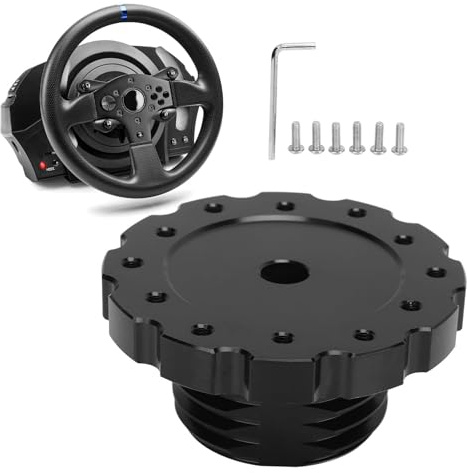 Dpofirs Aluminium-Lenkradadapter für T300 T500 für Sparco Luisi NRG, Sim Racing Gaming-Lenkradadapter für PCD 2,87-Zoll-Lenkrad
