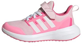adidas Fortarun 2.0 Cloudfoam Elastic Lace Top Strap Shoes Laufschuhe, Clear Pink/Cloud White/Bliss Pink, 38 EU