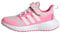 adidas Fortarun 2.0 Cloudfoam Elastic Lace Top Strap Shoes Laufschuhe, Clear Pink/Cloud White/Bliss Pink, 38 EU