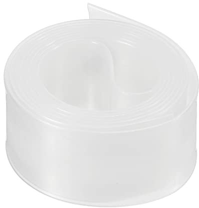 Rebower Calore Retraibile Tubo 2:1 Cavo Guaina Tubo Avvolgimento, [per Elettrico Isolamento Protezione] - 15mm Diametro/25mm Piatto Larghezza/1m/Trasparente