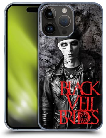 Head Case Designs Offizielle Black Veil Brides Andy Member Der Band Harte Rueckseiten Handyhülle Hülle Huelle kompatibel mit Apple iPhone 15 Pro Max
