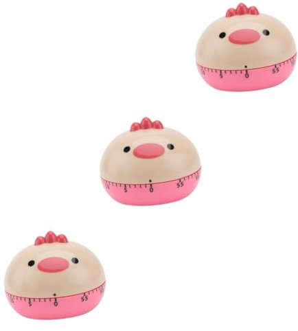 Alipis 3 Pièces minuterie de Dessin animé minuteur de Cuisine minuteur Cuisine minuterie mécanique pour Animaux Outils manuels Outils mécaniques chouchous pour Cheveux Rappel de l'heure