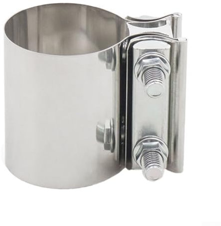 Zoegneer Adjustable 304 Stainless Steel Butt Strap Muffler Exhaust Pipe Clamp Exhaust Pipe Clamp For Cars(2.75 inch)