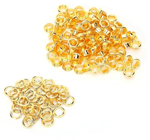 Hohlniete, 200 Stück 6 Mm Schuhlochniete, Handgefertigt für Papierprodukte, Kunststoffe, Kleidung