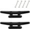 KGDUYC 2 PCS Compensato per Molo Ormeggio Morsetto per Ormeggio Barca, Accessori per Base Ponte Yacht, Serratura per Ponte, Base per Ancora, Bitte per banchine(100MM, Nero)