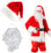 Scinzene Weihnachtsmütze Mit Weihnachtsmann Bart Für Erwachsene, Nikolausmütze Nikolaus Bart Set, Weihnachtsmützen, Weihnachtsmann Mütze, Nikolaus Mütze, Weihnachts Mütze, 2 In 1 Nikolaus Kostüm