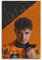 WMYHQL Lando Norris Charakter-Poster – Sänger, Schauspieler, Sportler, Druck, Signatur, Portrait, Wanddekoration, Leinwand, Hausästhetik, 30 x 45 cm, ungerahmt, 22