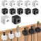 TREABEAR 12PCS Kabelhalter Schreibtisch Selbstklebend, Weiß Und Schwarz, Ladekabel Organizer, Magnetisch, Für USB, Ladekabel, Nachttisch