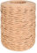 Alambre de Papel Natural,200m 2mm Alambre de Papel,Cordón de Papel de Alambre de Hierro Natural Alambre Floral para Hacer Artesanías Decoración de Flores Boda Paquete