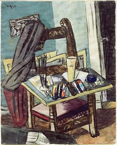 RZHRHJES Kunstwerk Bilder Leinwand Kunst Gemälde Leinwand Malerei Poster Atelier Von Max Beckmann Leinwand Wandbild für Heimdekoration 60x90cm