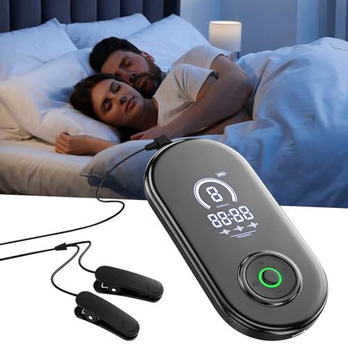 Roadtime Appareil d'aide au Sommeil Avancé,Appareil de Stimulation du Nerf Vague avec Clips d'oreille Micro Courant,3 Modes 9 Vitesses Aide au Sommeil,CES Réduit L'anxiété soulage la fatigue
