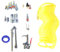 Kit di accessori professionali per compressore d'aria, 20 pezzi, con tubo di riavvolgimento e soffiaggio per gonfiare e pulire gli accessori