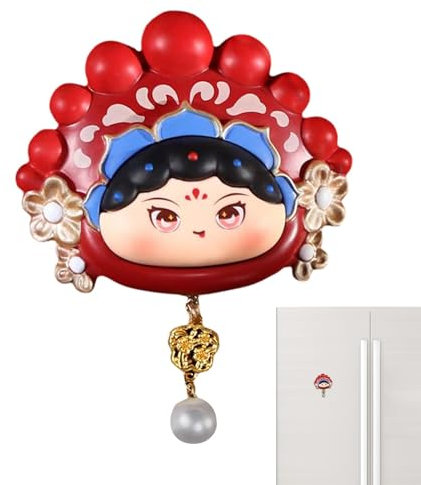 Magnete für den Kühlschrank, Kühlschrankmagnete süß,Peking Drama Whiteboard Magnet | Chinesische traditionelle magnetische Aufkleber für Klimaanlagen Kühlschrankhausation