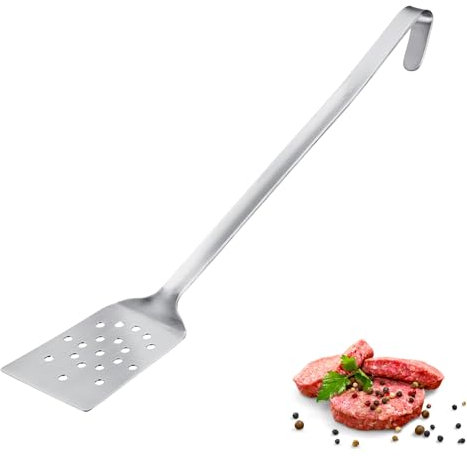 Westmark Wender Pro – Edelstahl Pfannenwender mit Lochung & Aufhängehaken – Perfek für Pfanne, BBQ & Profiküche – Pfannenschaufel – Silber, 45cm