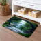 Zen Garden Tapis de bain à séchage rapide, tapis de douche paisible en bambou forêt, antidérapant, lavable en mousse à mémoire de forme, pour décoration de salle de bain, 40,6 x 61 cm
