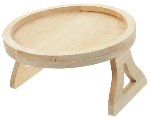 HIAKDOFT Mesa Auxiliar Reposabrazos para Sofa Bandeja De Madera Diseño Simple y Duradero