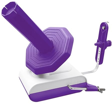 LetCartMaker Avvolgitore Elettrico 300 G motorizzato per Maglieria e Uncinetto, distributore Automatico Yarn per Lana, Fai da Te, Regalo per Gli Appassionati di Artigianato, Viola