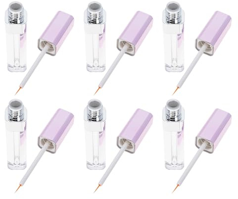 DEARMAMY Leere Wimperntusche Tuben Leicht und Nachfüllbar 6 Stück-pack 5,5ml aus Abs mit Applikator Praktische Kosmetikbehälter für Selbstgemacht Mascara oder Eyeliner für Frauen