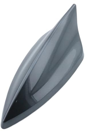 Car Radio Aerial Mast Universal 5D Shark Fin Antenna Car Radio Aerials Signal Receiver Fit For Nissan Fit For Qashqai J10 J11 Car Antenna(Dark Gray)