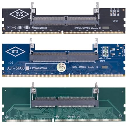 DDR3 DDR4 DDR5 a SO-DIMM Connettori adattatori Memoria for laptop DDR3/4/5 Sodimm a Dimm Riser Scheda DIMM da 240 pin 288 pin for desktop(DDR5 RAM Connector)