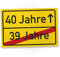 DankeDir! 40 Jahre (39 Jahre vorbei) - Schild Geschenk 40. Geburtstag Geschenkidee Geburtstagsgeschenk Vierzigsten Geburtstagsdeko Partydeko Party Zubehör Geburtstagskarte